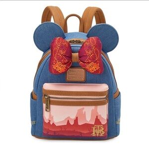 BNWT - Minnie Mouse Main Attraction Big Thunder Mountain Loungefly Mini-Backpack